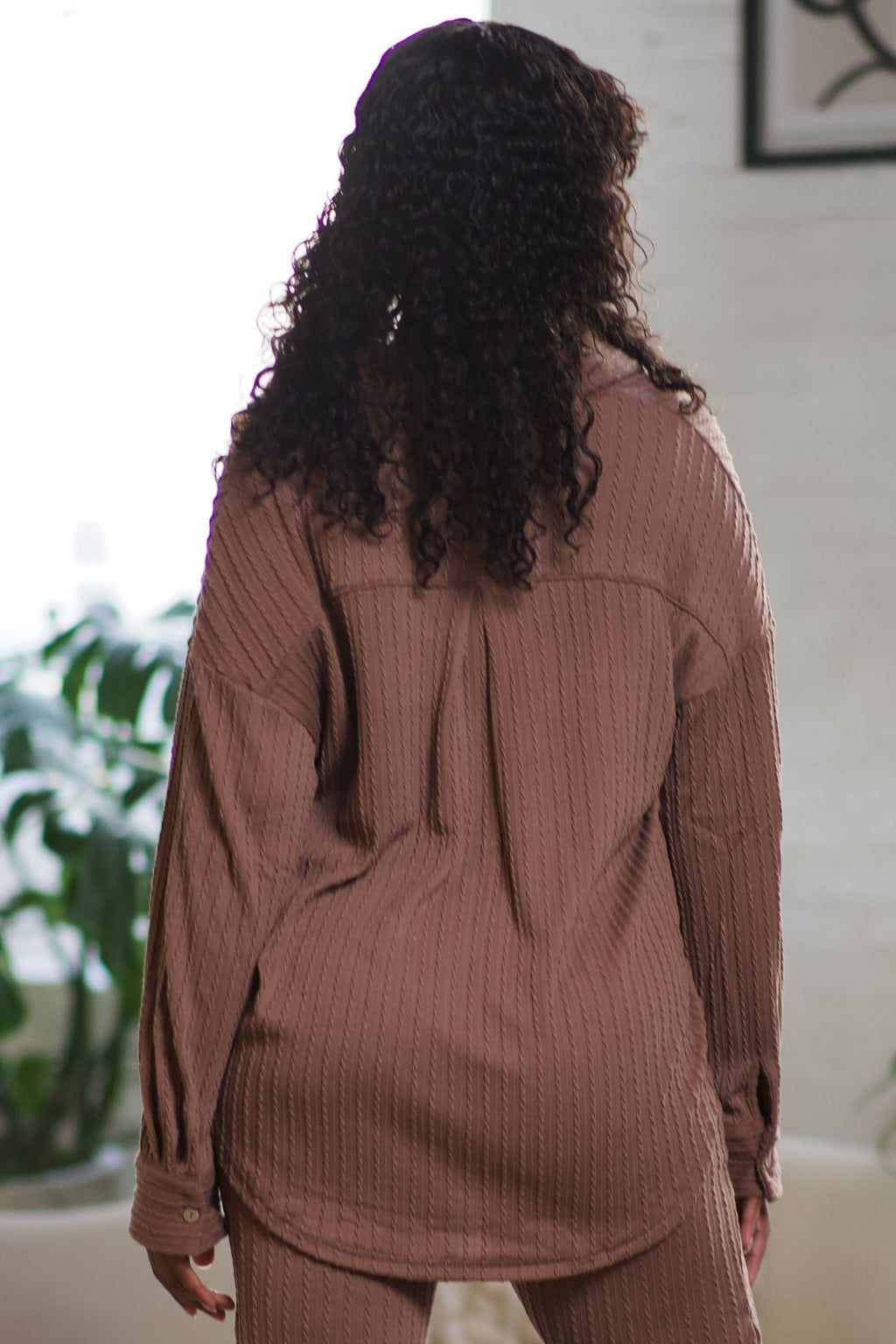 Camielle Knit Button Down