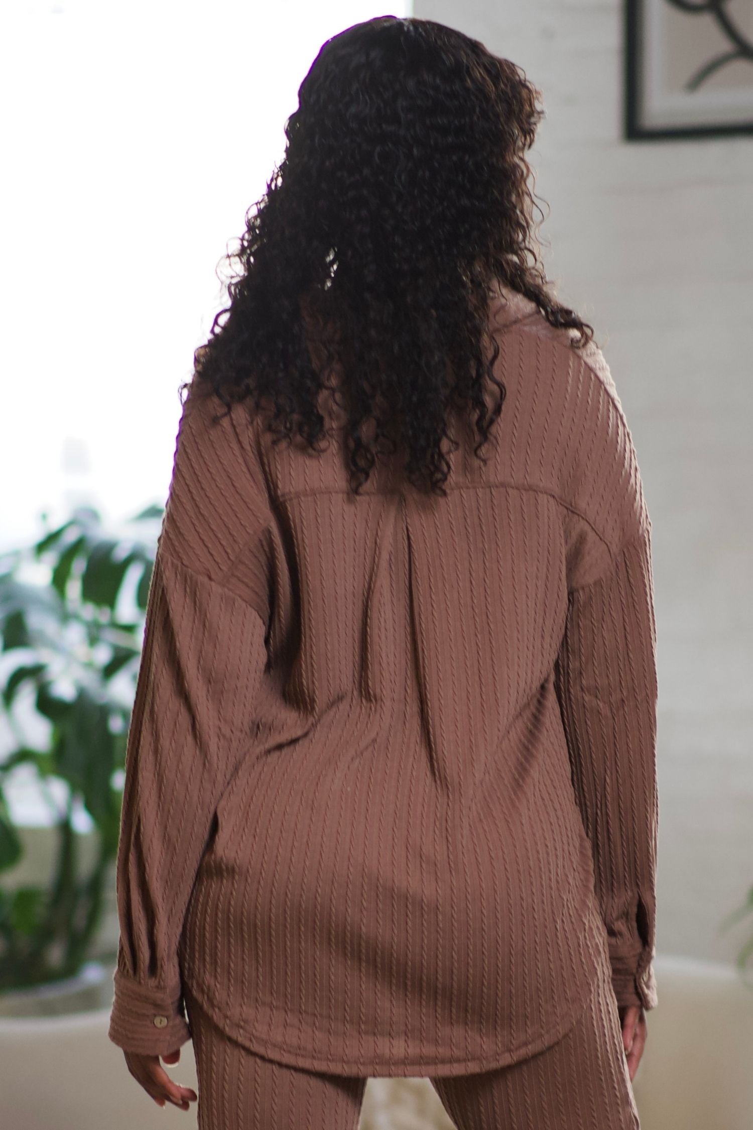 Camielle Knit Button Down