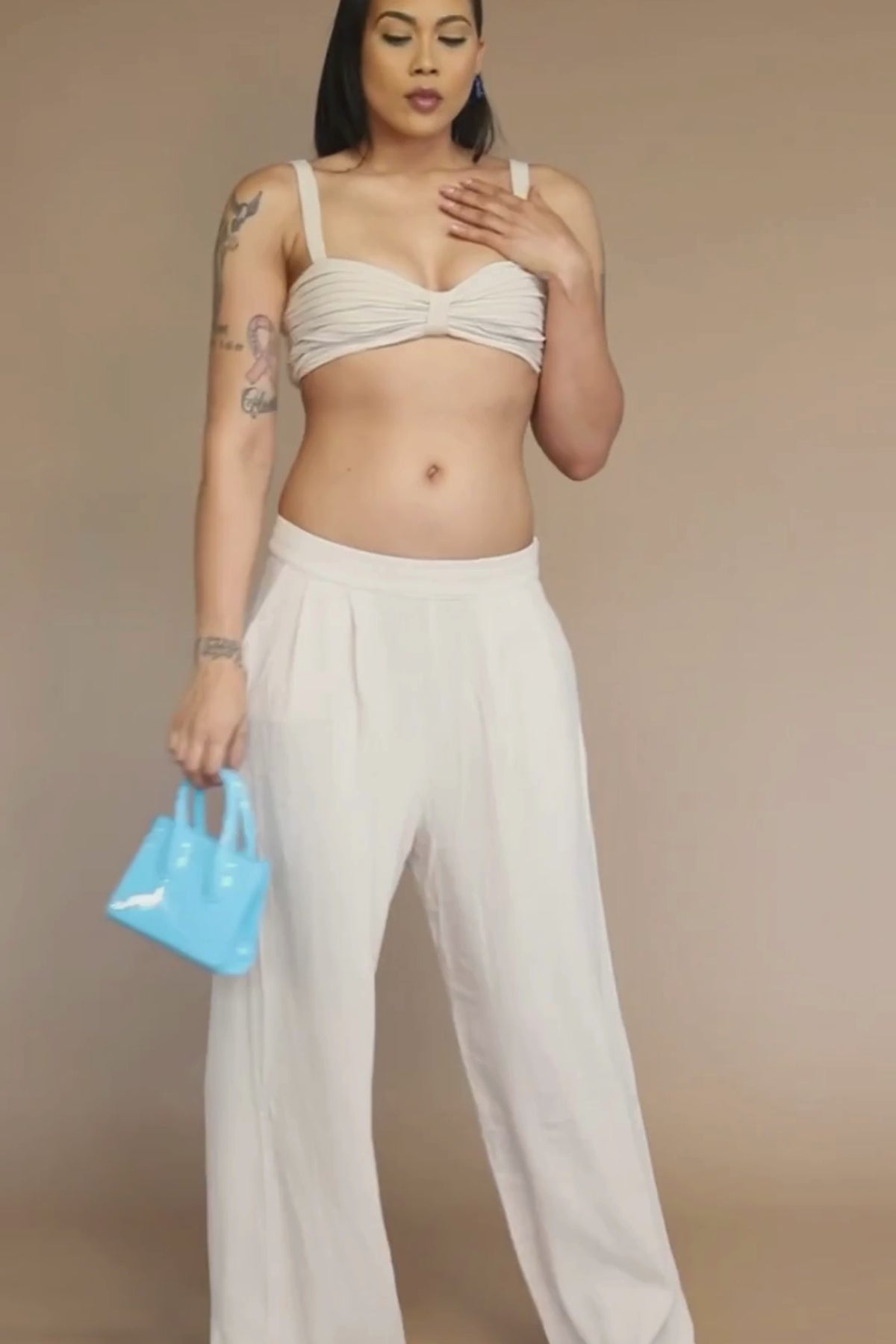 Serene Linen Bralette Top