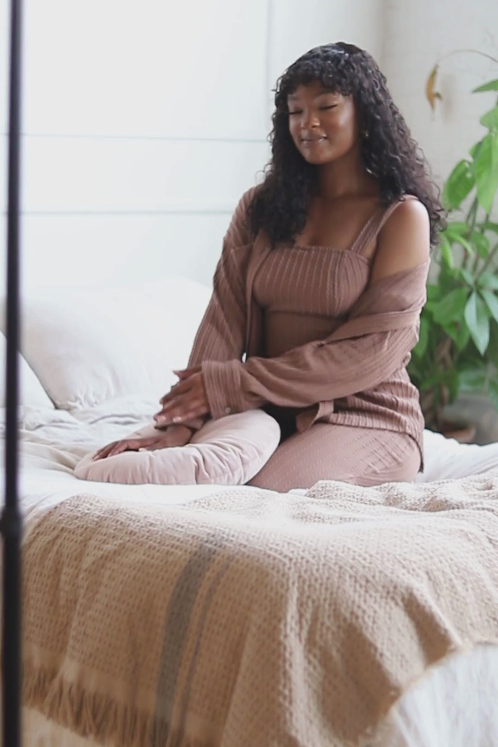 Camielle Knit Button Down