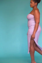 Serenity Strapless Ribbed Dress