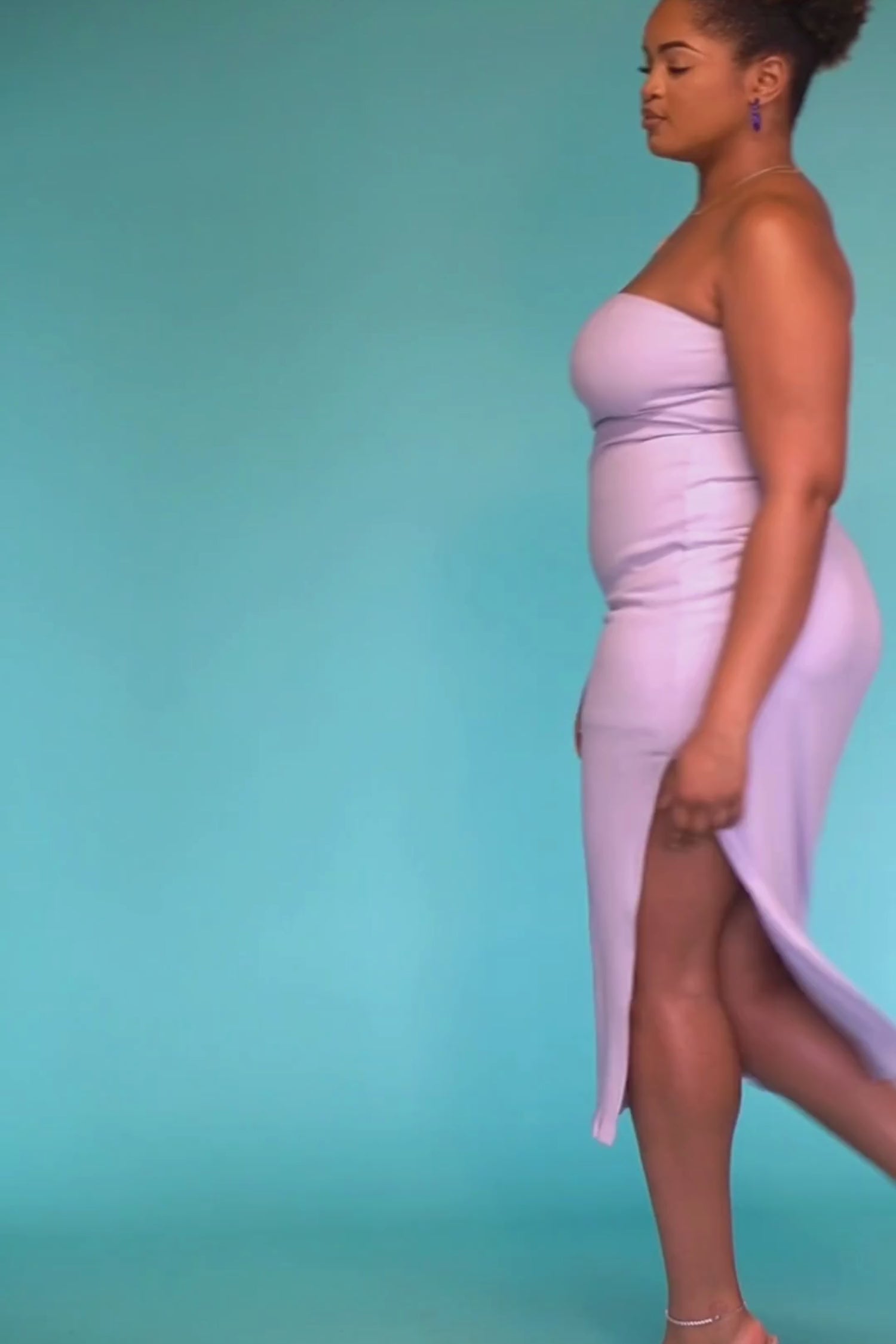 Serenity Strapless Ribbed Dress